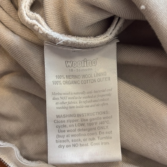 Woolino 4 season Butterfly sleep sack bag 18-36M - Picture 5 of 7